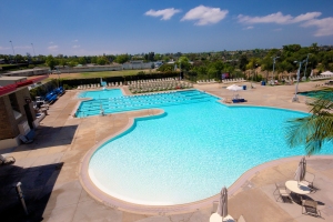 Aztec Aquaplex Recreation Pool Aerial View